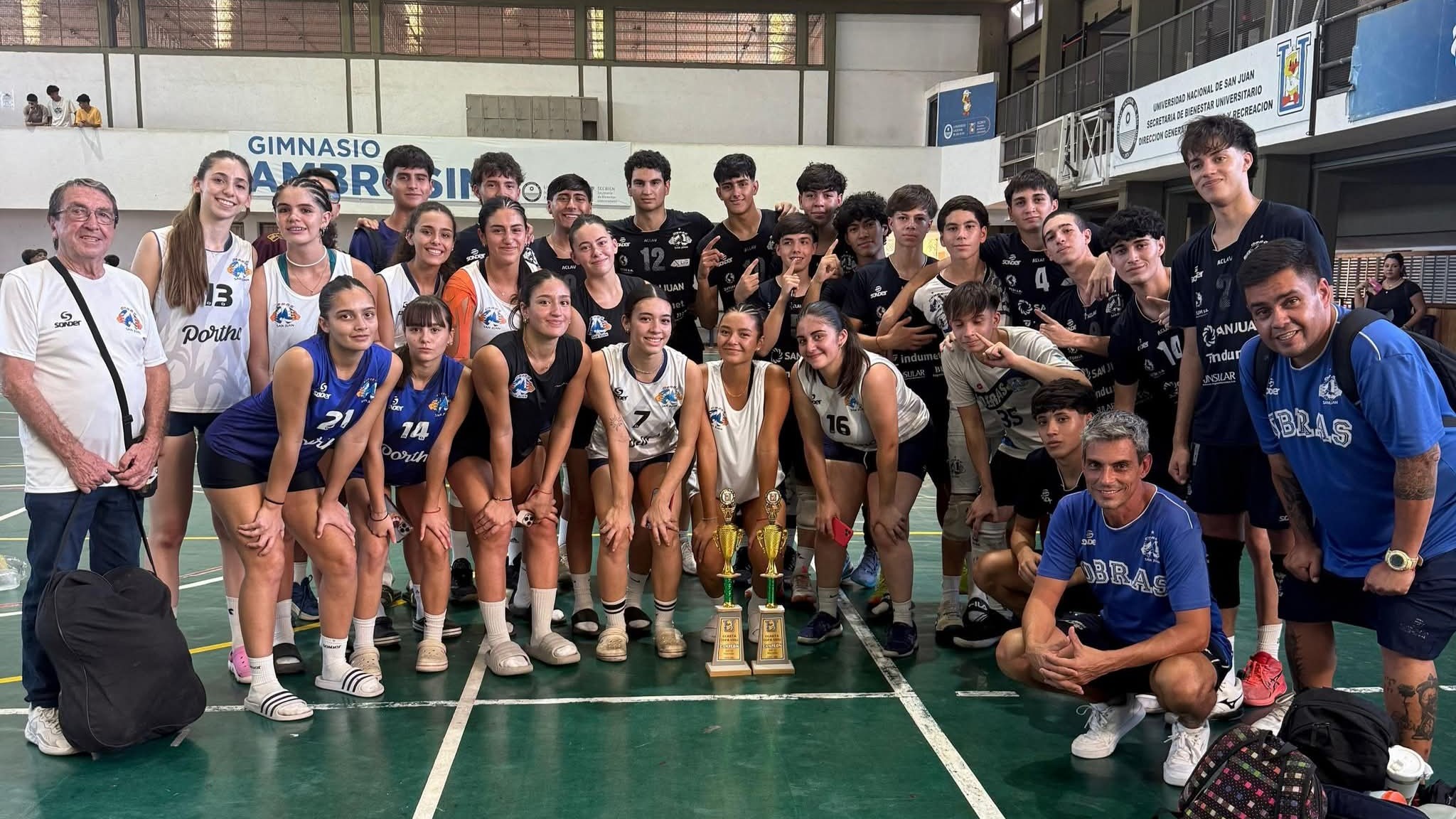 Vóley: El Nacional Sub-18 de la UNSJ fue un éxito y coronó a Obras en lo más alto
