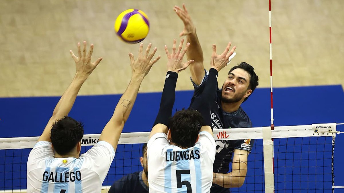 Tropezón en la VNL: Argentina cayó ante Irán con presencia sanjuanina