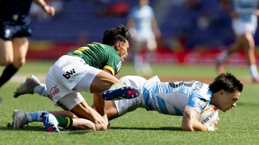Los Pumas 7s se colgaron el bronce en Valladolid tras vencer a Fiji