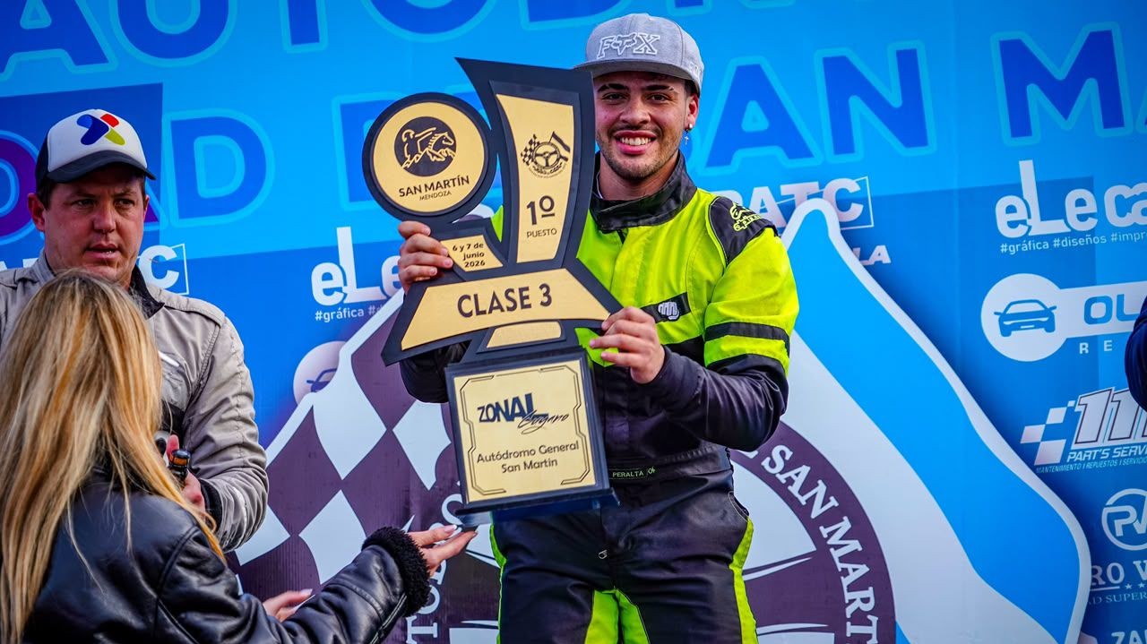 Zonal Cuyano: Nico Peralta lideró un triplete histórico de triunfos sanjuaninos en Mendoza
