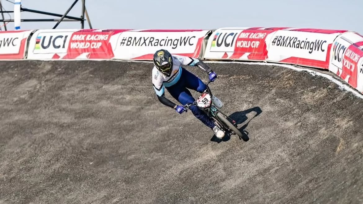 "Chalo" Molina dejó todo en la Copa del Mundo de BMX en China